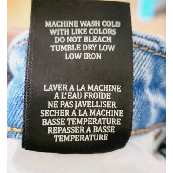 BlankNYC The Franklin Straight Ovelap Fly Say Less Wash Wide Leg Jeans Size 28 - Picture 9 of 10